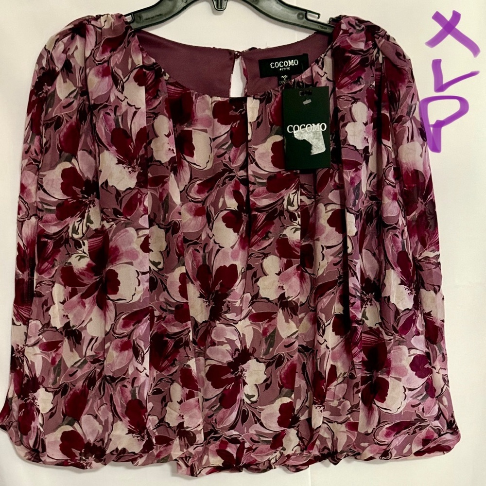 Cocomo Women's Floral Blouse - Pink and Purple